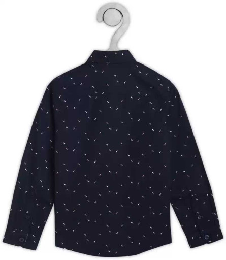 Boys Regular Fit Printed Casual Shirt